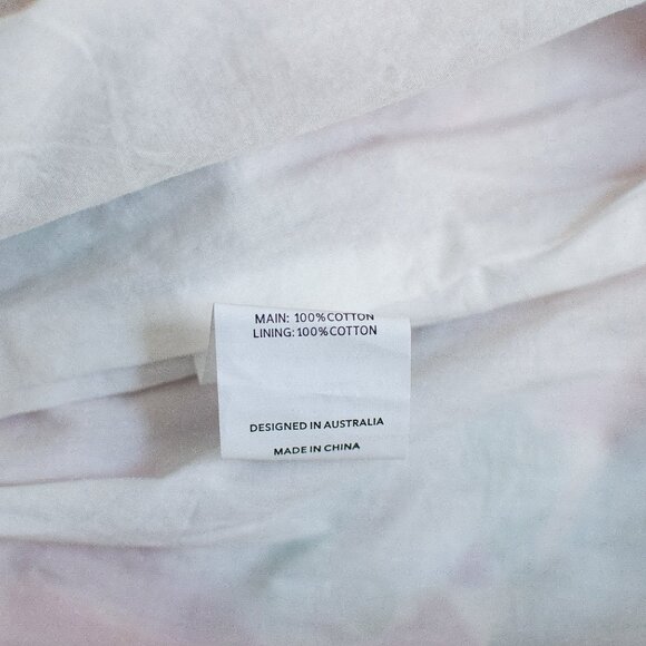 Showpo Shairah Floral Midi A-Line Dress Criss Cross Back Side Slit Size 4 Boho - Picture 9 of 9